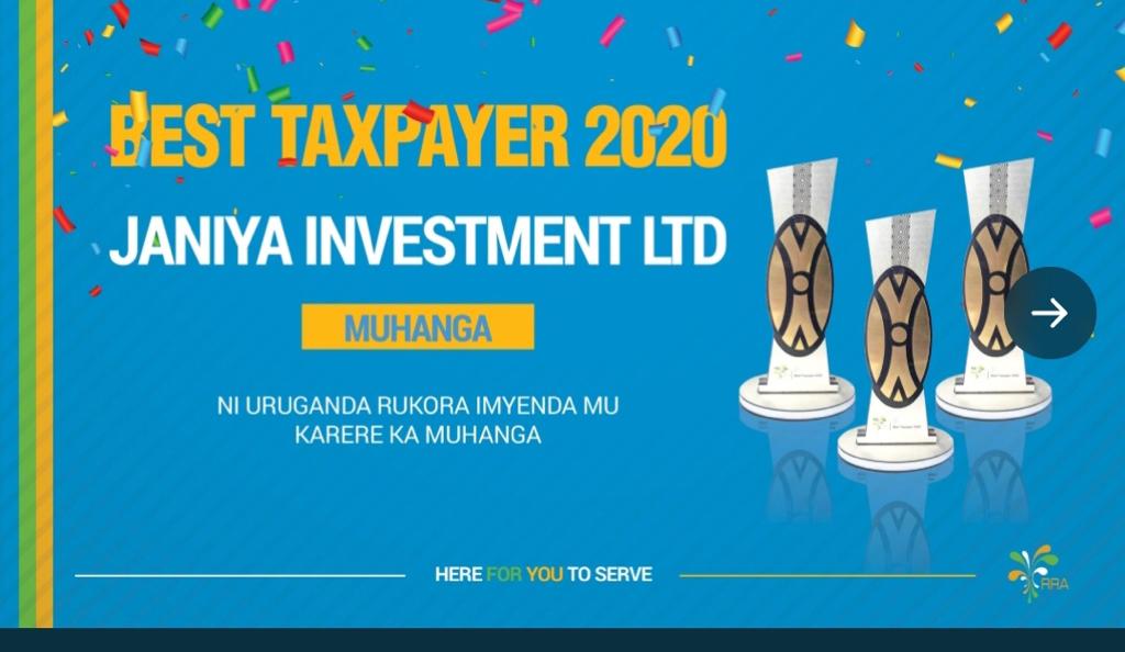 JANIYA IS SOUTHERN PROVINCE BEST TAXPAYER 2021